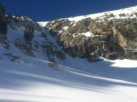 Spoon couloir from Amphitheater Lake