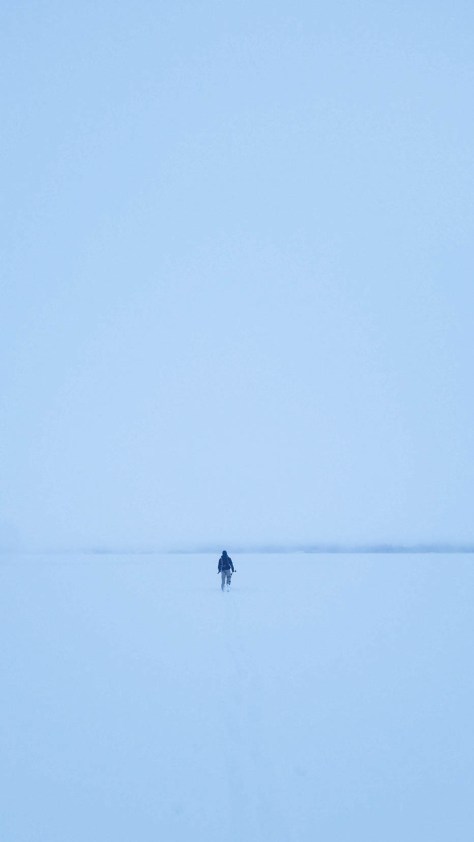 Grant making his way to Waterfalls Canyon right before the fog enveloped us.