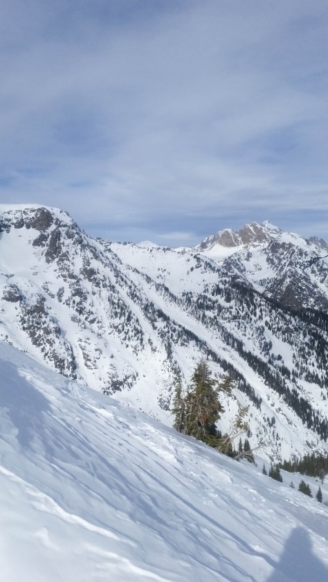 Good vantage of the Banana Couloir.