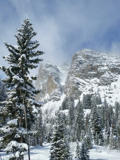 The Southeast Couloir, off  Bivouac Peak from just outside our camp.