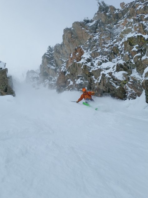 Tristan coming through the second pinch in style.