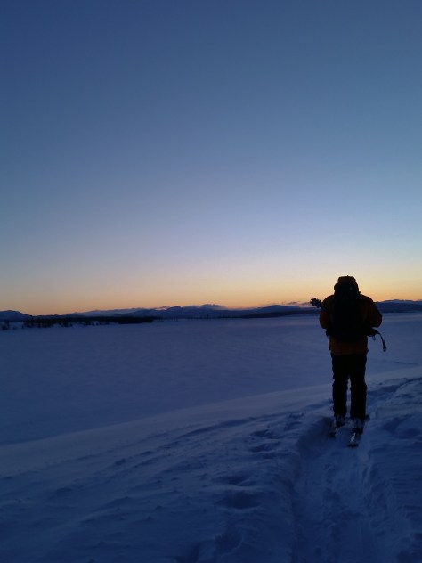 Dane, soaking in the sunrise.